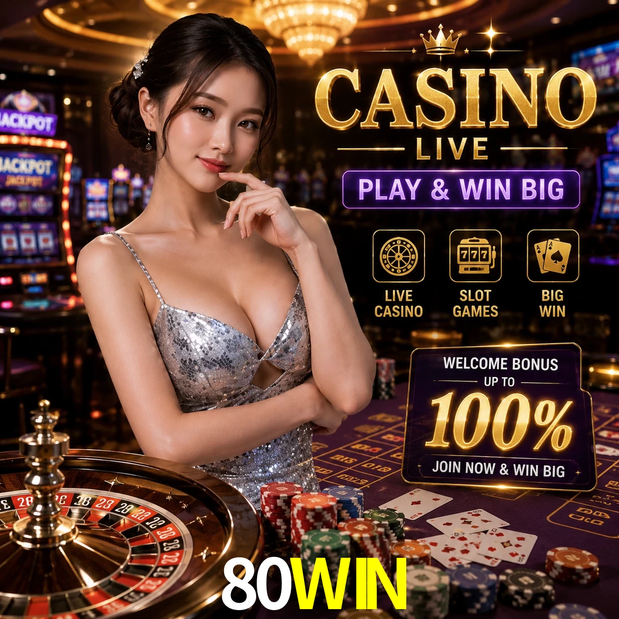 Aplicativo móvel 80WIN para iOS e Android