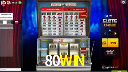 80WIN Caça-níqueis móveis